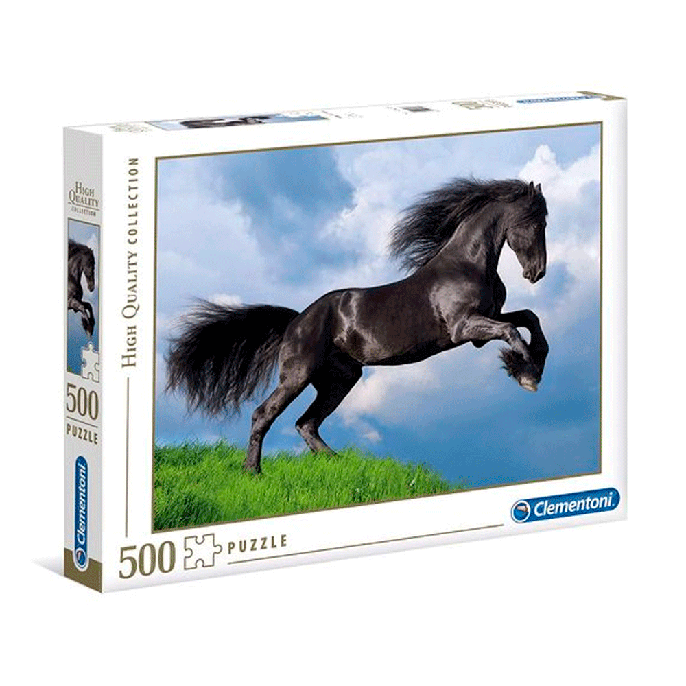 Clementoni 35071 Puzzle 500 Black Horses