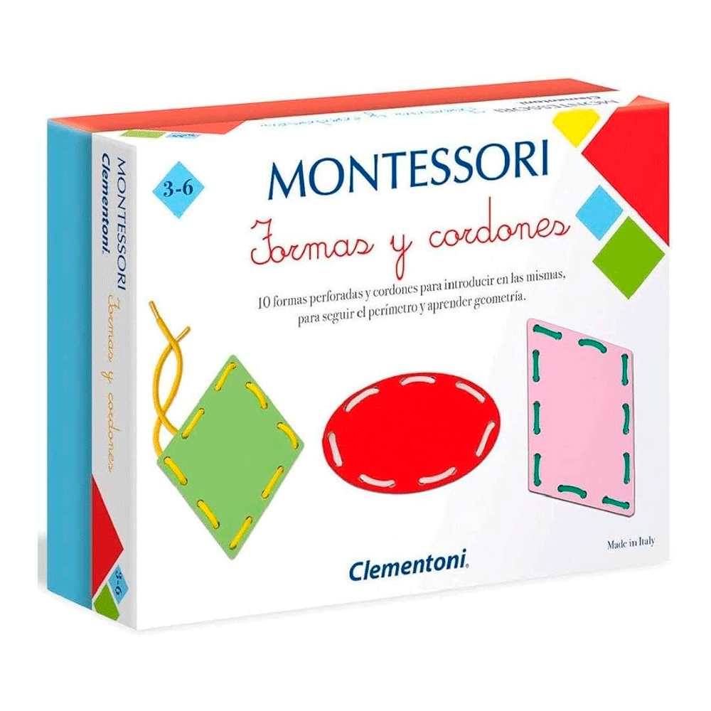 Clementoni 55293 Montesori Formas y Cordones