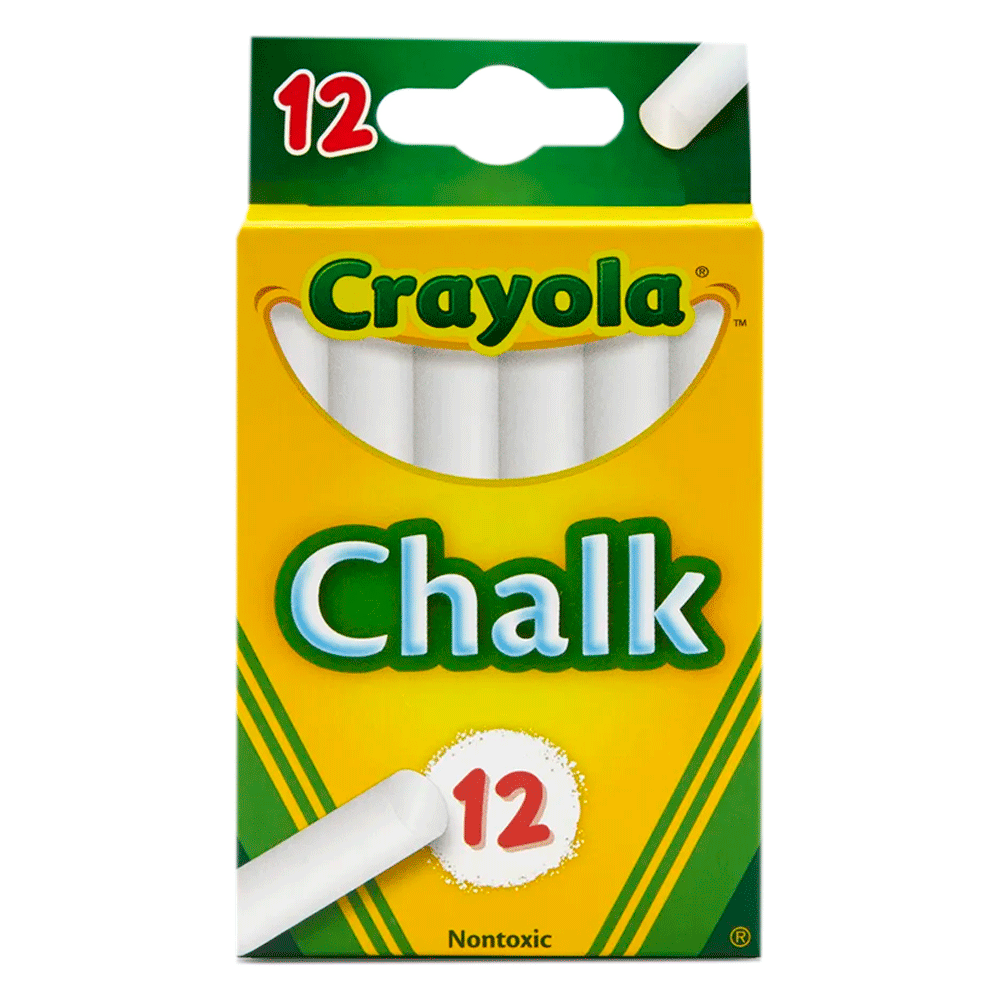 Crayola Tiza Blanca 12 unidades