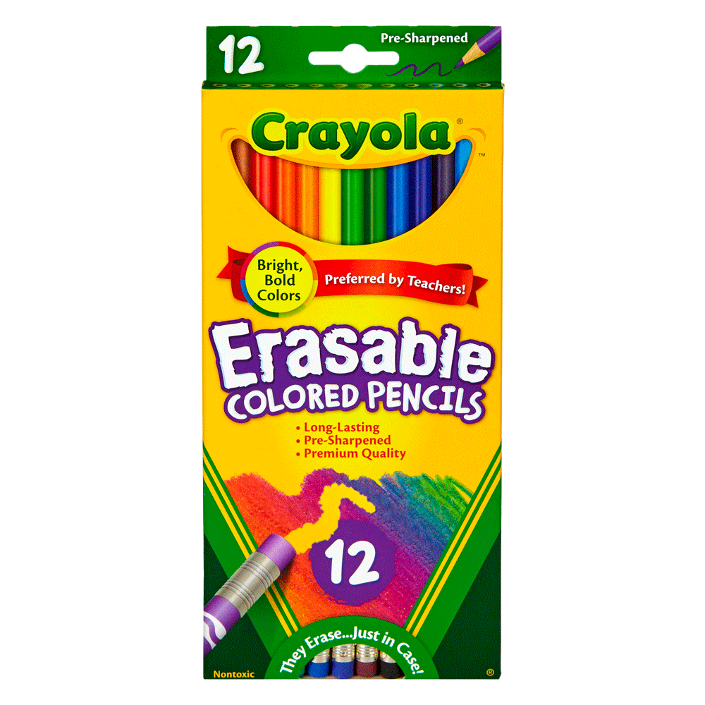 Crayola Lápices Borrables de 12 Colores