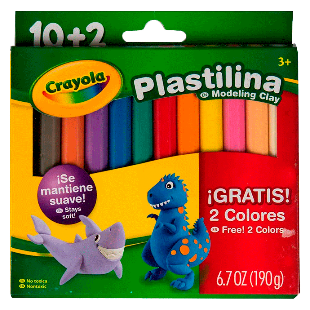 Crayola Plastilina P/ Modelar 12 unidades