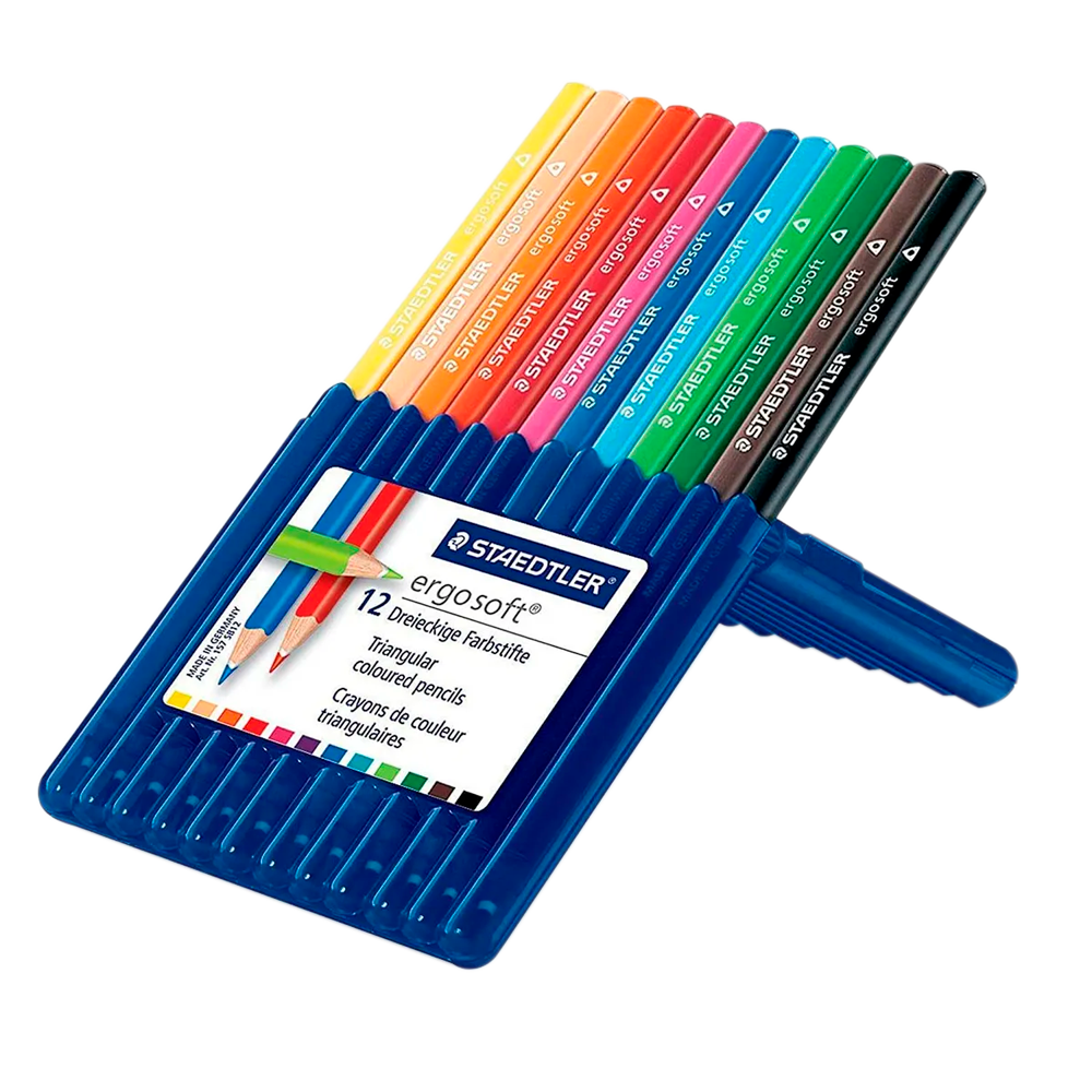 Staedtler Crayones de Colores Triangulares Ergo Soft 12 unidades